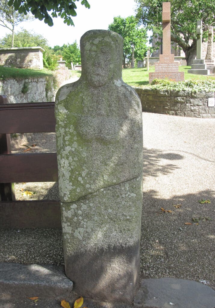 La Gran'mère du Chimquière statue menhir at St. Martin's Church